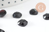 Cabochon carré obsidienne naturelle 8x8mm, cabochon création bijoux pierre, X1 VALIDE