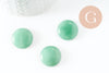 Cabochon rond aventurine verte naturelle 20mm, cabochon pierre naturelle, X1 VALIDE