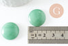 Cabochon rond aventurine verte naturelle 20mm, cabochon pierre naturelle, X1 VALIDE