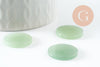 Cabochon rond plat aventurine verte naturelle 20mm, cabochon pierre naturelle, X1 VALIDE