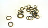 Anneaux bronze tailles différentes,fournitures créatives, anneaux ouverts, fournitures bronze,création bijoux, lot de 10 grammes G5148