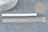 Baton de cire à cacheter blanc 135mm, fourniture pour création de sceaux personnalisés invitations de mariage DIY, x1 G8918