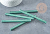 Baton de cire à cacheter vert foncé nacré 135mm, fourniture pour création de sceaux personnalisés , x1 G8909