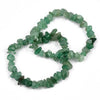 Bracelet élastique chips aventurine verte naturelle 50mm, x1 (G5668)