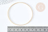 Bracelet jonc fin 2.5mm lisse doré 14K-67mm, x1 (G8357)