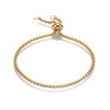 Bracelet réglable acier doré 14k, bracelet doré,création bijoux,bracelet acier or,sans nickel,bracelet acier doré,24cm -G0188