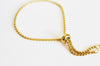 Bracelet réglable acier doré 14k, bracelet doré,création bijoux,bracelet acier or,sans nickel,bracelet acier doré,24cm -G0188