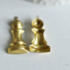 Breloque pièce échecs laiton, fournitures pour bijoux, breloques laiton brut , breloque bijoux,jeux d'échecs, x1, 20mm-G1493