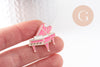 Broche pins Piano doré émail doré 29mm,broche dorée, décoration veste, x1 G10008