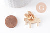 Broche pins Piano doré émail doré 29mm,broche dorée, décoration veste, x1 G10008