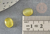 Cabochon agate jaune, cabochon ovale, agate naturelle,10x8mm, cabochon agate, bijou pierre, X1 G1672