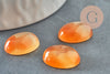 Cabochon agate naturelle orange 16x12mm, cabochon pierre naturelle, x1 (G9960)