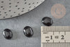 Cabochon agate noire, cabochon ovale, agate naturelle,cabochon agate,agate noire,10x8mm, X1 G6710