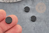 Cabochon agate noire, cabochon rond, agate naturelle,pierre naturelle, cabochon pierre, 10x2mm, X1 G2696