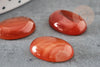 Cabochon agate orange foncé, cabochon ovale, cabochon agate,agate naturelle,18x13mm, X1 G2068