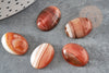 Cabochon agate orange rayée, cabochon ovale, cabochon agate,agate naturelle,pierre naturelle,18x13mm, X1 G5062