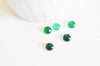 Cabochon agate vert, cabochon rond, agate naturelle,pierre naturelle, cabochon pierre, 8mm, X1 G0420