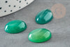 Cabochon agate vert émeraude, cabochon ovale, cabochon agate,agate naturelle,18x13mm, pierre naturelle, X1 G0377