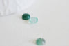 Cabochon agate vert, fournitures créatives, cabochon rond, agate naturelle,pierre naturelle, cabochon pierre,8mm,G2948