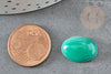 Cabochon agate vert rayé , cabochon pierre ovale, cabochon agate naturelle,18x13mm, pierre naturelle, X1 G3109