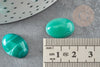 Cabochon agate vert rayé , cabochon pierre ovale, cabochon agate naturelle,18x13mm, pierre naturelle, X1 G3109