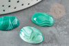 Cabochon agate vert rayé , cabochon pierre ovale, cabochon agate naturelle,18x13mm, pierre naturelle, X1 G3109