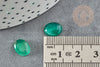 Cabochon agate verte, cabochon ovale, agate naturelle,10x8mm, cabochon agate, pierre naturelle, X1 G1831