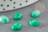 Cabochon agate verte, cabochon ovale, agate naturelle,8x10mm,pierre naturelle, cabochon dôme, X1 G1652