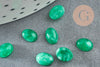 Cabochon agate verte, fournitures créatives, cabochon ovale, agate naturelle,5x7mm,pierre naturelle, cabochon dôme, X1 G2699