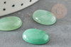 Cabochon aventurine verte, cabochon ovale, aventurine naturelle,pierre naturelle, 6 x12mm, X1 G1561