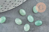 Cabochon aventurine verte, cabochon ovale en aventurine naturelle, pour la création de bijoux en pierre naturelle,8x6mm, x1 G5060