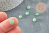 Cabochon aventurine verte, pierre naturelle, cabochon rond, aventurine naturelle, pierre verte, pierre dôme, 8mm, X1 G2686