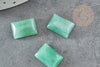 Cabochon aventurine verte,cabochon rectangle, aventurine naturelle,pierre naturelle, 10 x4mm, X1 G1144