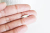 Cabochon cristal navette irisée,BRODERIE,cabochon transparent,cristal,cabochon argent,cabochon à coudre,les 5 ,4x15mm-G137