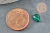 Cabochon dôme goutte malachite de synthèse 6x8mm, création bijoux pierre de , x1 G2807