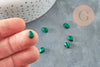 Cabochon dôme goutte malachite de synthèse 6x8mm, création bijoux pierre de , x1 G2807