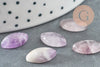 Cabochon dôme marquise navette jade violet, jade naturel,cabochon pierre, bijou pierre naturelle,13.5mmx8mm, X1 G5049