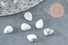 Cabochon goutte howlite blanc ,8x6mm, cabochon pierre,cabochon goutte howlite Naturelle, pierre naturelle, X1 G2267