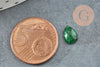 Cabochon goutte rubis sur zoisite naturelle 8x6mm, cabochon création bijoux pierre naturelle, X1 G2265