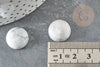 Cabochon howlite blanche, cabochon rond, cabochon Howlite, howlite naturelle,16mm, bijou pierre naturelle, X1 G2900