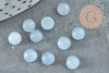 Cabochon jade bleu ciel, cabochon rond, jade naturel, cabochon jade,jade bleu, pierre naturelle,cabochon pierre,6mm, X1 G1606