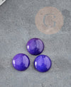 Cabochon jade bleu roi, cabochon rond, jade naturel, cabochon jade bleu/bleu-violet ,12mm, X1 G1429