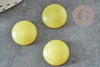 Cabochon jade jaune, cabochon rond, jade naturelle,jade jaune, cabochon jaune, pierre naturelle,16mm, X1 G2279