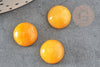 Cabochon jade jaune,cabochon rond, jade naturel,cabochon pierre, 12mm, pierre naturelle, X1 G2589