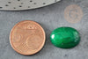 Cabochon jade marbré vert, cabochon ovale, jade naturel,18 x13mm, cabochon pierre, X1 G2064