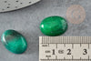 Cabochon jade marbré vert, cabochon ovale, jade naturel,18 x13mm, cabochon pierre, X1 G2064