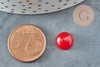 Cabochon jade naturel teinté rouge 10mm, cabochon pour création bijoux pierre naturelle, X1 G8600