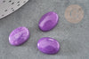 Cabochon jade naturel violet 14x10mm, cabochon ovale dôme, cabochon pierre naturelle, x1 G2233