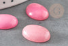 Cabochon jade rose, cabochon ovale, pierre dôme,jade naturel, pierre naturelle,18 x13mm, X1 G2019