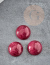 Cabochon jade rouge bordeau, cabochon rond, jade naturel, cabochon jade, 2mm, X1 G0268